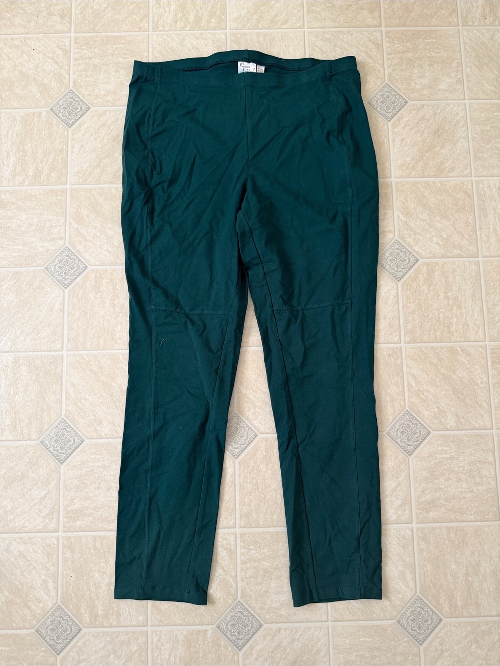 Women With Control Green Pants NWT